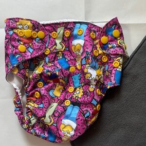 Simpsons Shits & Giggles NEW Diaper Cover and Insert